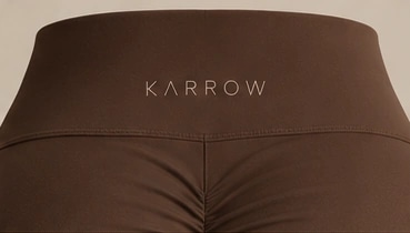 Wide waistband with tonal KARROW print